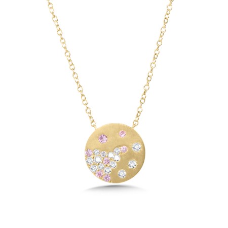 Lumina 14K Diamond & Pink Tourmaline Pendant