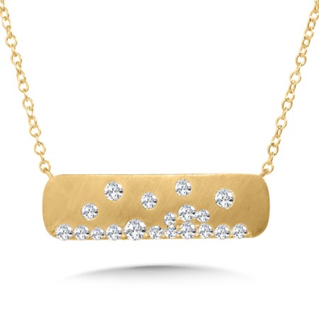 14K Lumina Diamond Bar Pendant