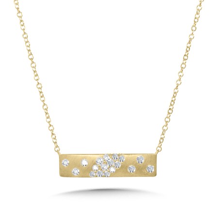 14K Lumina Diamond Bar Pendant