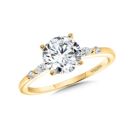 Side Stone Diamond Engagement Ring