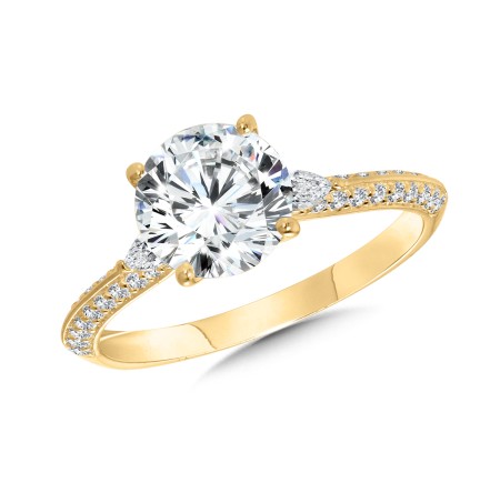 Three-Stone Diamond Engagement Ring