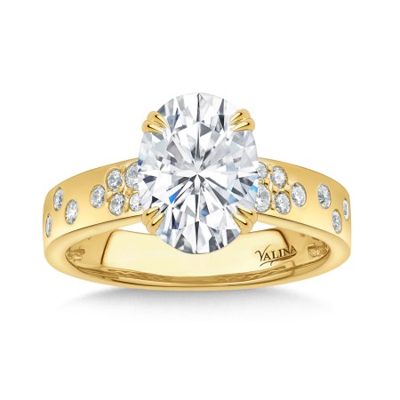 Oval-Cut Stardust Diamond Engagement Ring