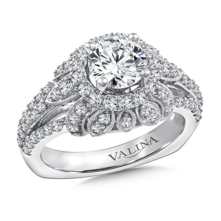 Diamond Halo Engagement Ring
