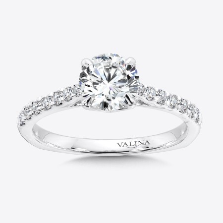 Solitaire Engagement Ring with Side Stones