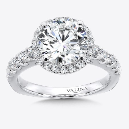 Diamond Halo Engagement Ring