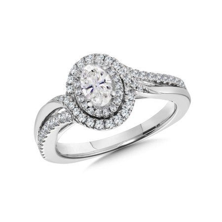 Halo Engagement Ring