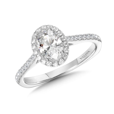 Diamond Halo Engagement Ring Mounting