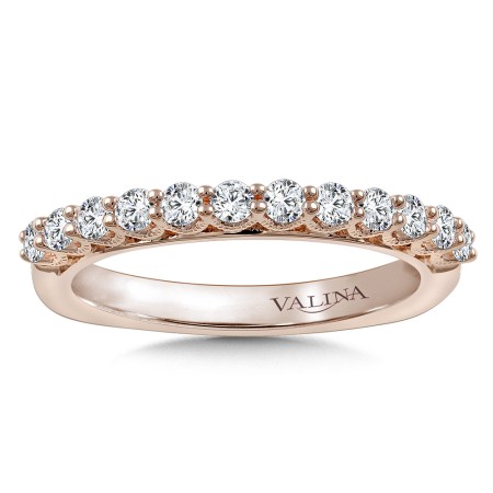 Stackable Wedding Band in 14K Rose Gold