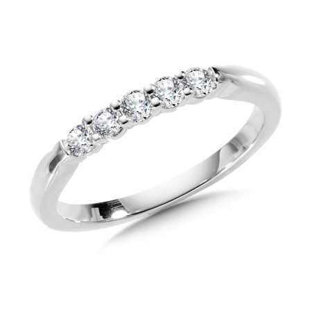 0.25 TDW - Prong Set Round Diamond Wedding Band