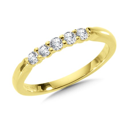 0.25 TDW - Prong Set Round Diamond Wedding Band