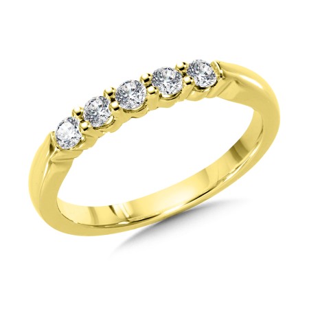 0.33 TDW - Prong Set Round Diamond Wedding Band