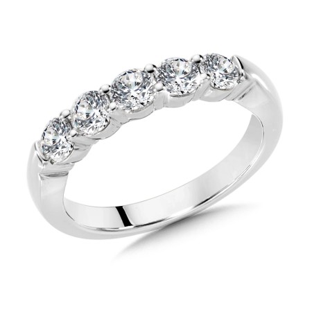 1.00 TDW - Prong Set Round Diamond Wedding Band