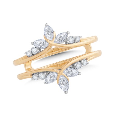 14K Mixed-Shape Diamond Enhancer Ring