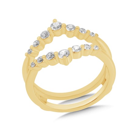 14K Diamond Enhancer Ring