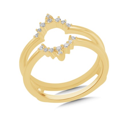 14K Diamond Enhancer Ring