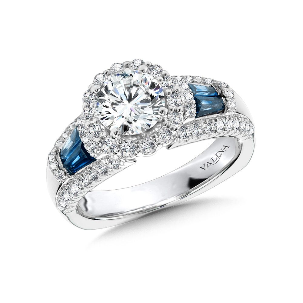 Sapphire Engagement Rings - R1052W-BSA