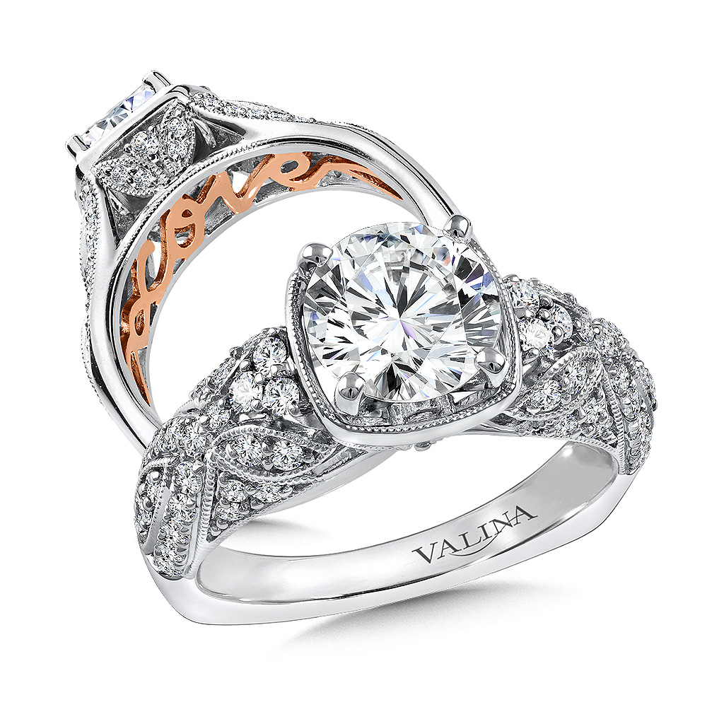 Valina Love Letters Statement Engagement Ring - R9809WP